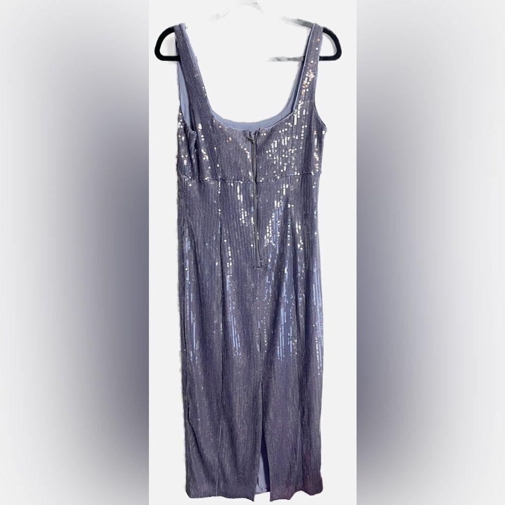 Anthropologie Pilcro Sequin Slim Midi slip Dress in a lavender color. NWT medium - Picture 6 of 11